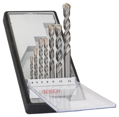 Bosch Set 7 burghie Robust Line CYL-3 pentru beton 4/5/6/8/10/12mm, caseta ProAdvanced PowerfulTools