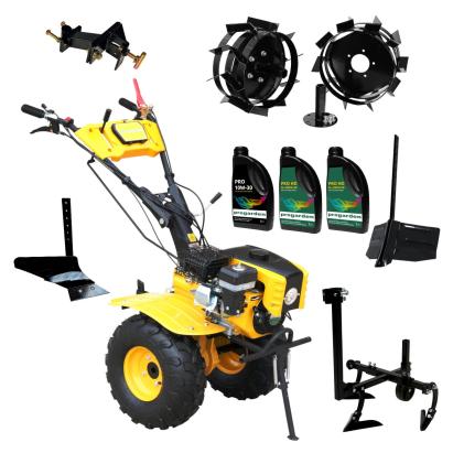 ProGARDEN Pachet Campo 873 Alpine motocultor 7CP + Prasitoare PRS20-45 + Plug simplu + Plug bilonat/rarita + Adaptor + 2 Roti metalice 350x6 + 3L Ulei ProAdvanced PowerfulTools