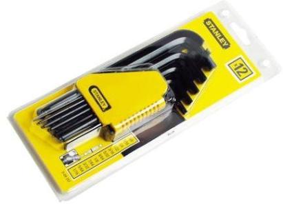 Stanley 0-69-257 Set 12 Chei imbus lungi, Cap sferic 1/16-3/8", L ProAdvanced PowerfulTools