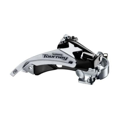 Schimbator fata 3x6/7 viteze Shimano Tourney AFDTY500TSM6, 42T, Top Swing, argintiu Ultimate FactoryBikes