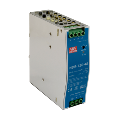 Sursa de alimentare in comutatie, 48V / 2.5A, sina DIN - MEAN WELL NDR-120-48 SafetyGuard Surveillance