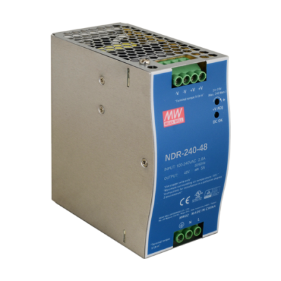Sursa de alimentare in comutatie, 48V / 5A, sina DIN - MEAN WELL NDR-240-48 SafetyGuard Surveillance