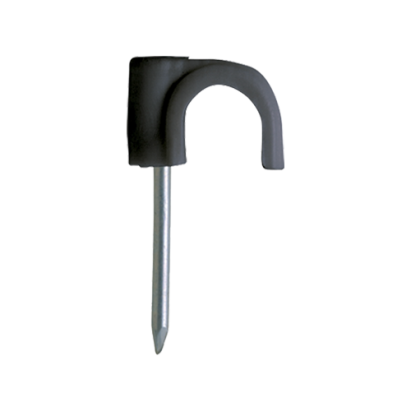 Clema cu cui pentru fixare cablu RN-6, negru (500 buc.) - CELO 46PLG SafetyGuard Surveillance