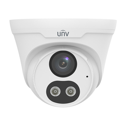 Dual Light - Camera IP 4MP, lentila 2.8mm, ColorHunter, PoE, IR 30m, Lumina Alba 30m, microfon, difuzor - UNV IPC3614LE-ADF28KC-DL SafetyGuard Surveillance