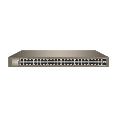 Switch 48 porturi Gigabit, 2 porturi SFP Gigabit, L2 Cloud Management - IP-COM G3350F SafetyGuard Surveillance