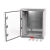 Cutie distributie IP67 din ABS gri, usa transparenta, placa metalica, 400x500x240 mm PS405024 SafetyGuard Surveillance