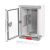 Cutie distributie IP67 din ABS gri, usa transparenta, placa metalica, 200x300x130 mm PS203013 SafetyGuard Surveillance