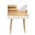 Masa de toaleta si machiaj Ravena, alb fag, cu 2 sertare, oglinda, 80x40x122 cm Household NewTrend
