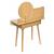 Masa de toaleta si machiaj Ravena, alb fag, cu 2 sertare, oglinda, 80x40x122 cm Household NewTrend
