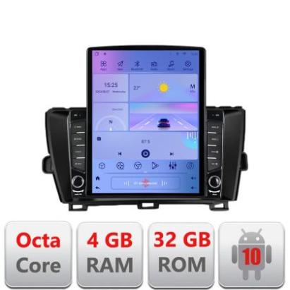 Navigatie Toyota Prius 2009-2014 KIT-TY39 ecran tip TESLA 9.7" 8 core 4+32 4G DSP Android Radio Bluetooth Internet GPS WIFI CarStore Technology