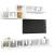 Set dulapuri TV, 6 piese, alb, lemn prelucrat GartenMobel Dekor