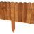 Gard de gradina decorativ din lemn, maro, 200x30 cm GartenVIP DiyLine