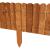 Gard de gradina decorativ din lemn, maro, 200x40 cm GartenVIP DiyLine