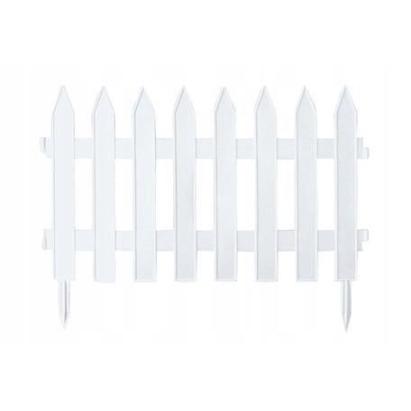 Gard de gradina decorativ, din plastic, alb, set 7 buc, 3.2 m x 35 cm GartenVIP DiyLine