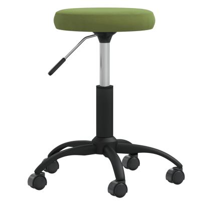 Taburet de masaj, verde deschis, catifea GartenMobel Dekor