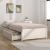 Cadru pat cu sertare, alb, 75x190 cm, mic single GartenMobel Dekor