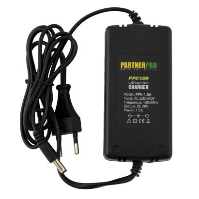 PPC-1.5A Incarcator pentru acumulatori Partner PRO 20 V, 1.5 A Innovative ReliableTools
