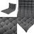 Perna podea Delia DG 120 x 60 cm gri inchis [en.casa] HausGarden Leisure