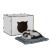 Casuta pisici Elba 30x40x35cm mdf alb [en.casa] HausGarden Leisure
