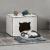 Casuta pisici Elba 30x40x35cm mdf alb [en.casa] HausGarden Leisure