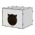 Casuta pisici Elba 30x40x35cm mdf alb [en.casa] HausGarden Leisure