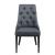 [en.casa]® Scaun bucatarie Chester DG, 100 x 53 x 60 cm, poliestre/metal, gri inchis/negru HausGarden Leisure