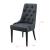 [en.casa]® Scaun bucatarie Chester DG, 100 x 53 x 60 cm, poliestre/metal, gri inchis/negru HausGarden Leisure