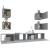 Set dulapuri TV, 6 piese, gri sonoma, lemn prelucrat GartenMobel Dekor