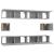 Set dulapuri TV, 6 piese, gri sonoma, lemn prelucrat GartenMobel Dekor