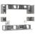 Set dulap TV, 8 piese, gri sonoma, lemn prelucrat GartenMobel Dekor