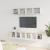 Set dulap TV, 5 piese, alb, lemn prelucrat GartenMobel Dekor