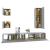 Set dulapuri TV, 5 piese, gri sonoma, lemn prelucrat GartenMobel Dekor