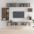 Set dulap TV, 8 piese, gri sonoma, lemn prelucrat GartenMobel Dekor