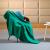 Patura Fleece Polar, Material Moale si Pufos Cocolino, Dimensiune 130x150 cm pentru Patut Copii, Culoare Verde