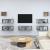 Set comode TV, 7 piese, gri sonoma, lemn compozit GartenMobel Dekor