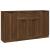 Servantă, 3 buc., stejar maro, lemn prelucrat GartenMobel Dekor