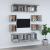 Set dulap TV, 8 piese, gri sonoma, lemn prelucrat GartenMobel Dekor
