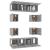 Set dulap TV, 8 piese, gri sonoma, lemn prelucrat GartenMobel Dekor