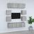 Set dulap TV, 8 piese, gri sonoma, lemn prelucrat GartenMobel Dekor