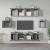 Set dulapuri TV, 6 piese, gri sonoma, lemn prelucrat GartenMobel Dekor