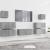 Set comode TV, 7 piese, gri sonoma, lemn compozit GartenMobel Dekor