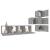 Set dulapuri TV, 6 piese, gri sonoma, lemn prelucrat GartenMobel Dekor