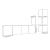 Set dulapuri TV, 6 piese, gri sonoma, lemn prelucrat GartenMobel Dekor