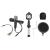 Microfon Gaming Omnidirectional, cu Trepied de Masa si Filtru Pop, Conectare Jack 3.5mm, Culoare Negru