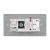 Priza Ingusta + Dubla USB + TV + Internet cu Rama Din Sticla LUXION, Standard Italian, 4M SmartElectro IntelligentHouse