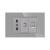 Priza Ingusta + TV + Internet cu Rama din Sticla LUXION, Standard Italian, 3M SmartElectro IntelligentHouse