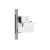 Priza Ingusta + TV + Internet cu Rama din Sticla LUXION, Standard Italian, 3M SmartElectro IntelligentHouse