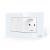 Intrerupator Dublu + Priza cu Rama din Sticla LUXION, Standard Italian, 4M SmartElectro IntelligentHouse
