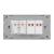 Intrerupator Dublu + Priza cu Rama din Sticla LUXION, Standard Italian, 4M SmartElectro IntelligentHouse
