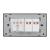 Intrerupator Dublu + Priza cu Rama din Sticla LUXION, Standard Italian, 4M SmartElectro IntelligentHouse
